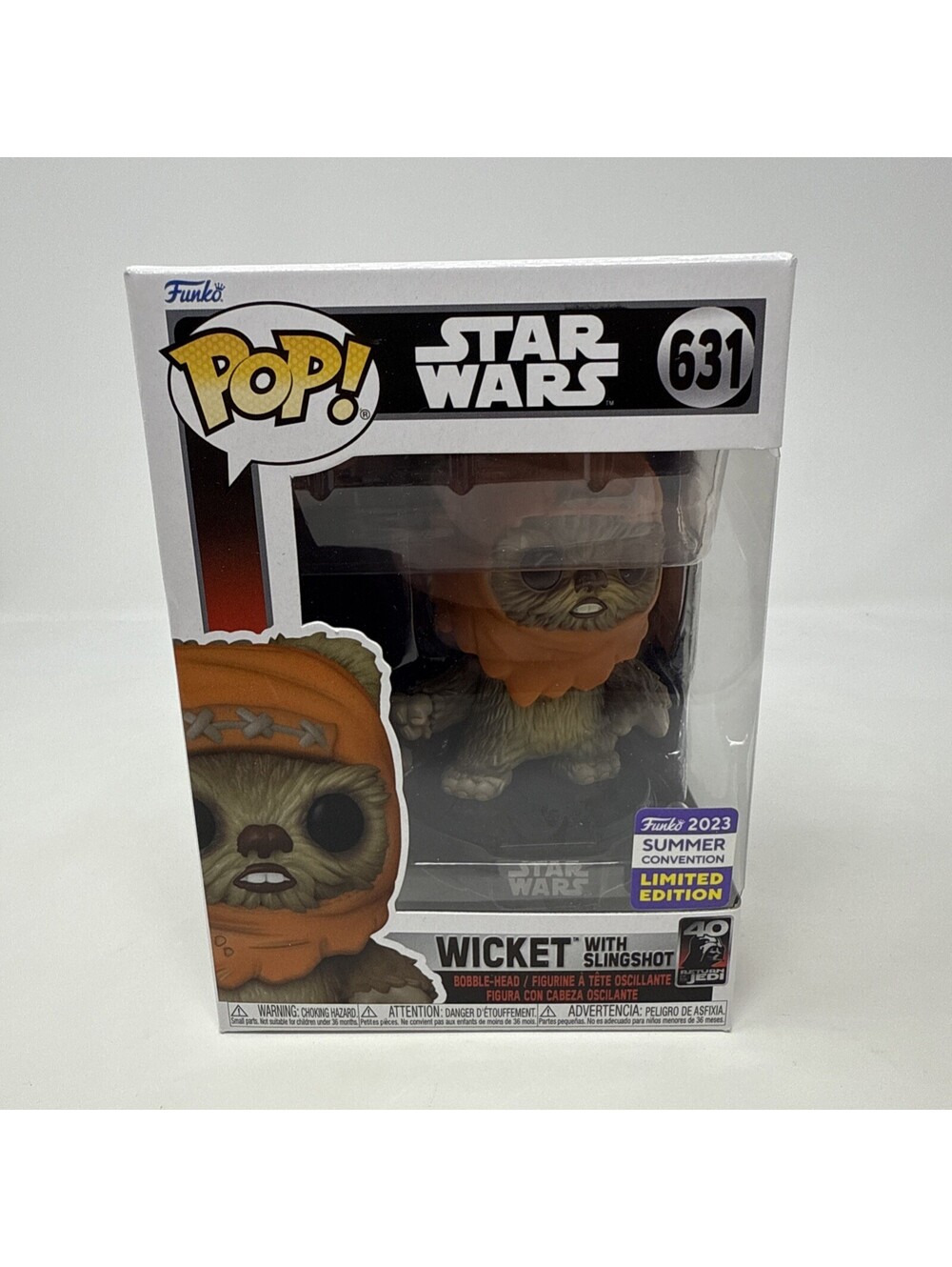 Funko Pop! Star Wars - Wicket with Slingshot - SDCC FYE Exclusive #631